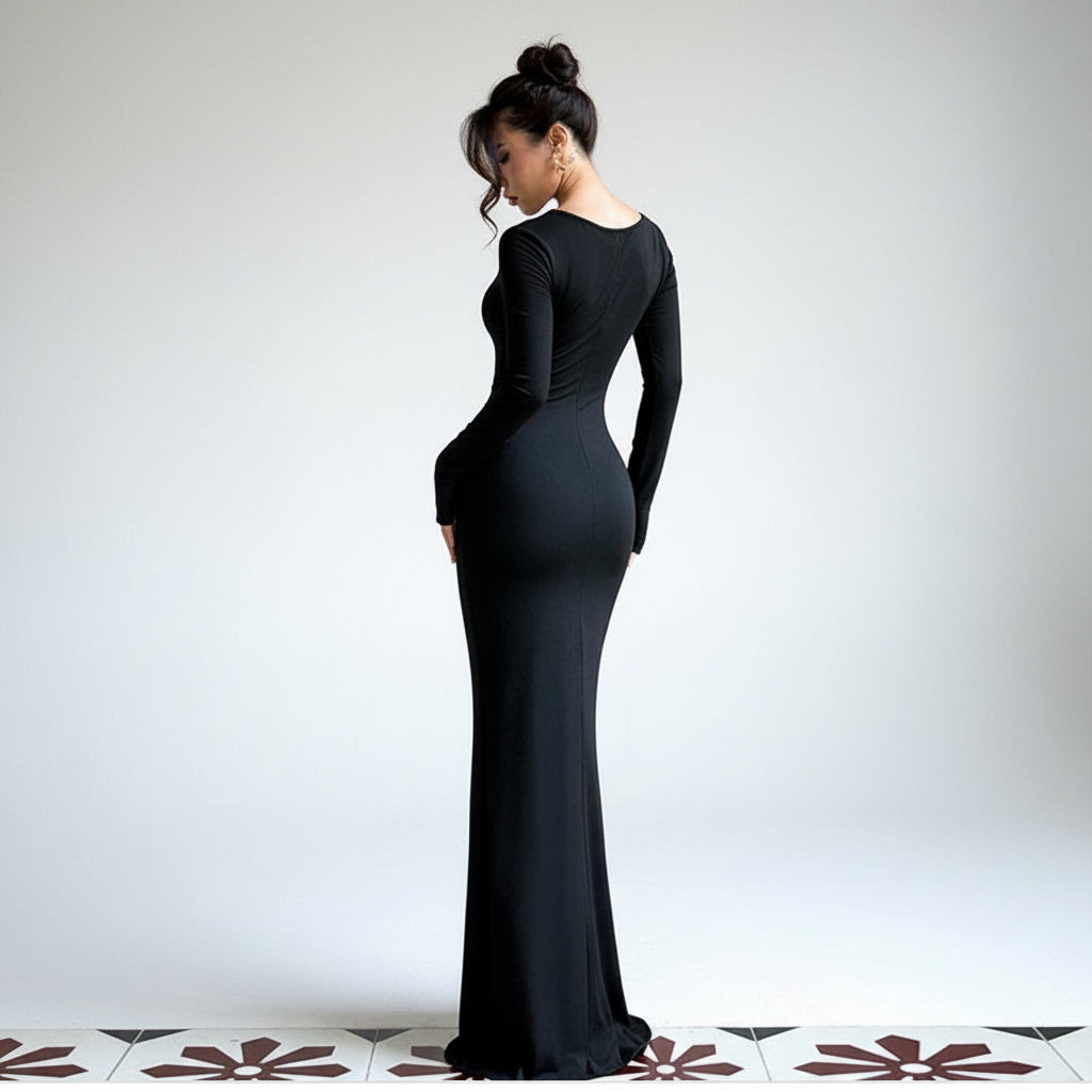 Midnight Siren Evening party Maxi Dress