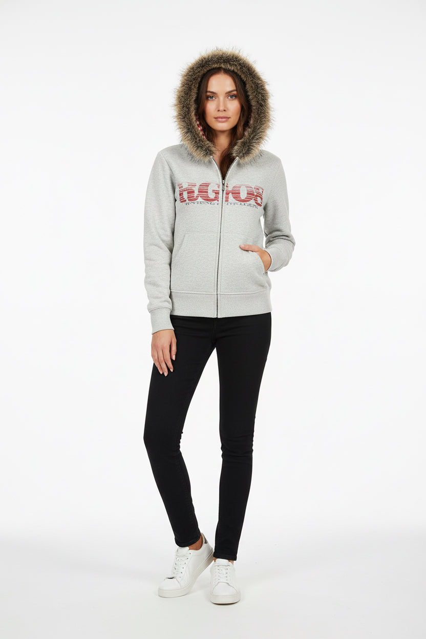 Splicing zipper hoodie