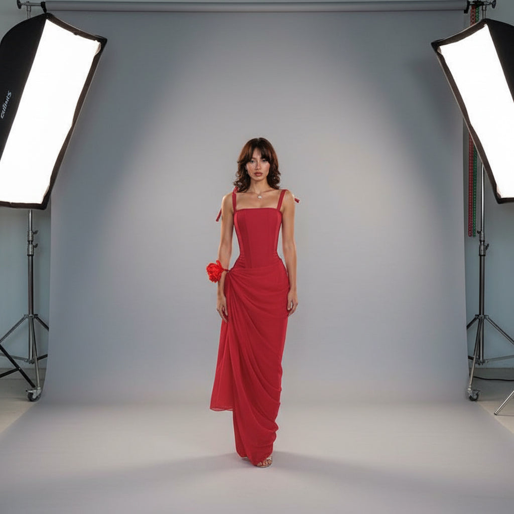 cinched Evening party  dress