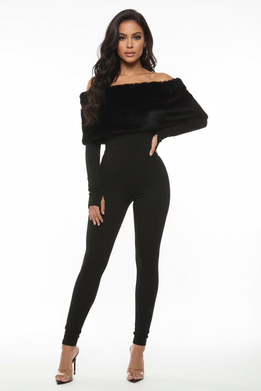 Elegant Women’s Off Shoulder Jumpsuit