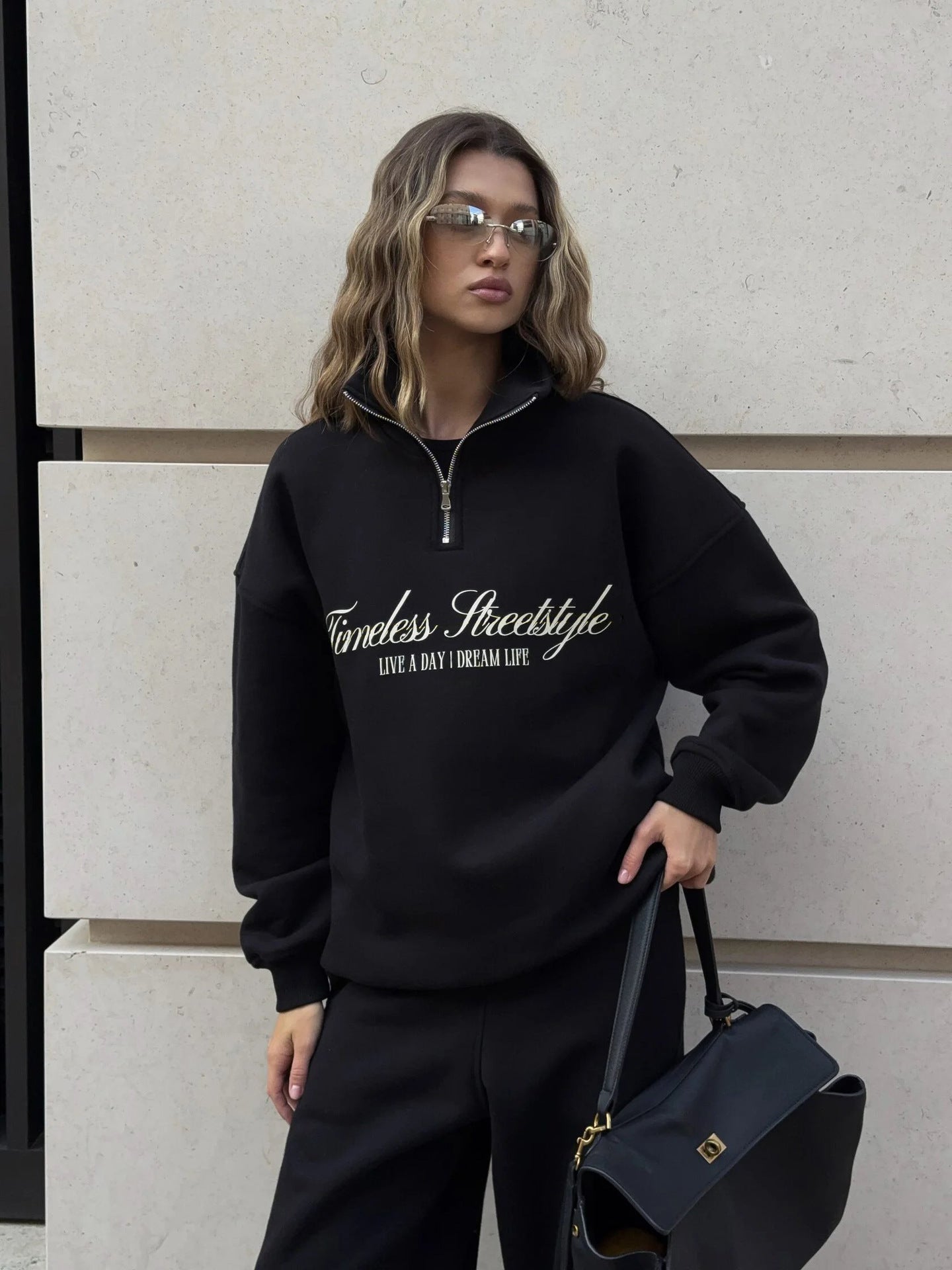 Unisex long sleeved hoodie and pants two piece tracksuit set