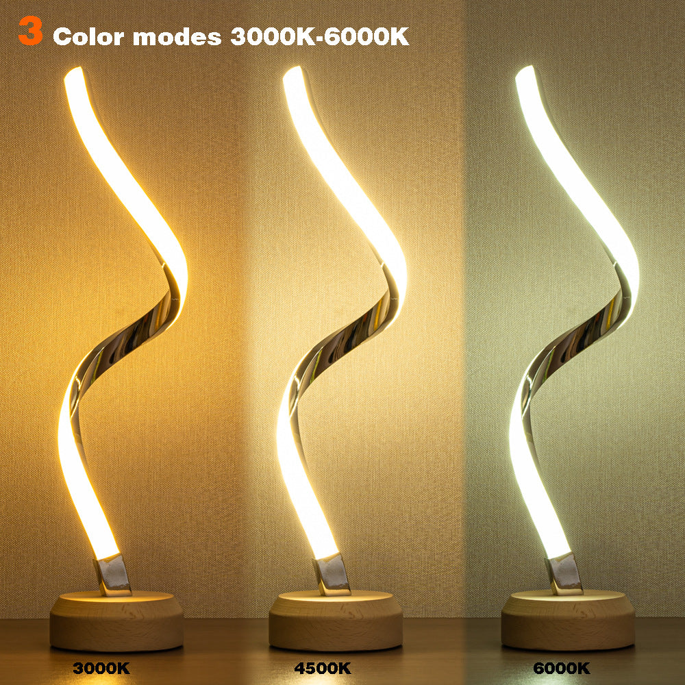 LED Spiral Table Lamp