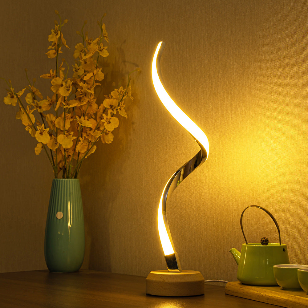 LED Spiral Table Lamp