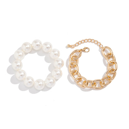 Exaggerated Big Round Bead Pearl Bracelet