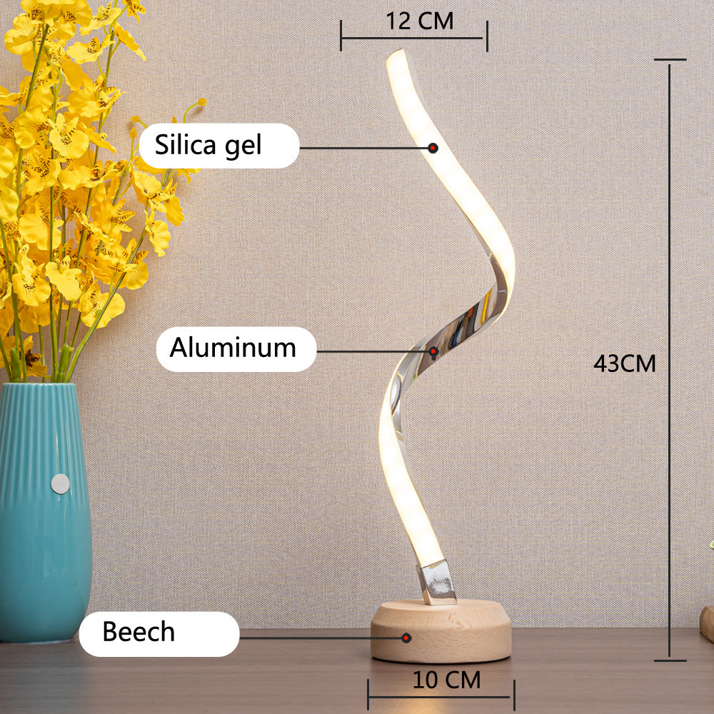 LED Spiral Table Lamp