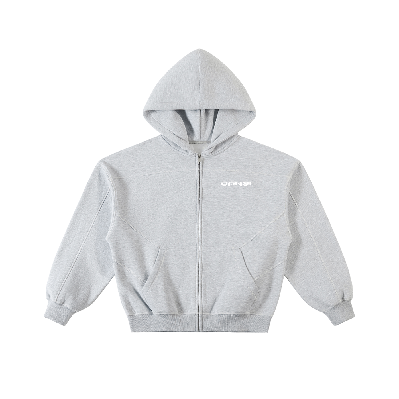 Unisex Boxy Fleece Zip Hoodie