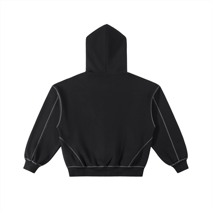 Unisex Boxy Fleece Zip Hoodie