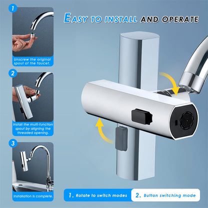 Kitchen Faucet Waterfall Outlet Splash