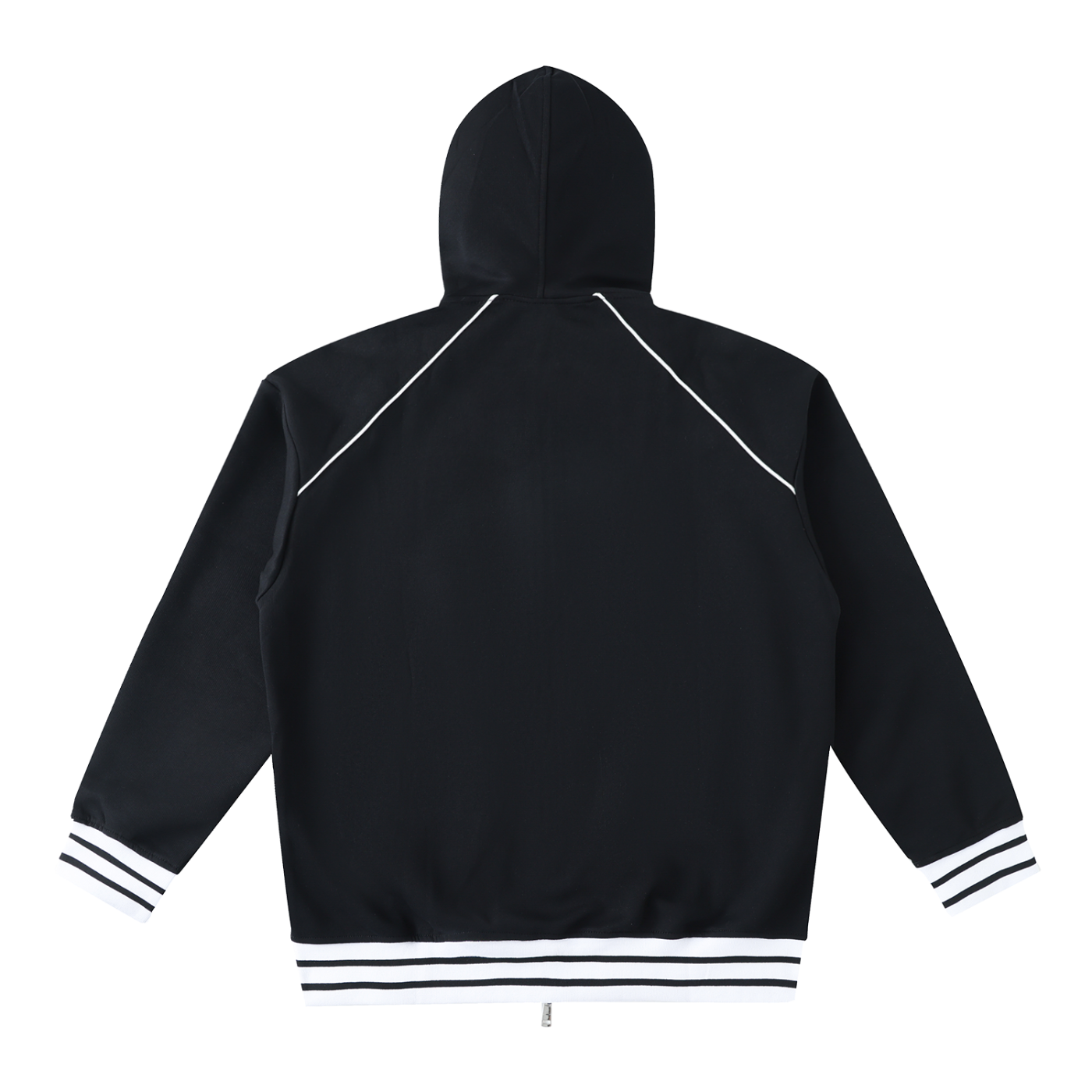 Striped Trim Hoodie