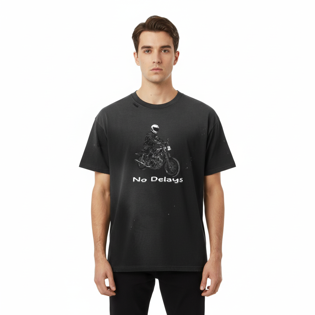 Hand-Frayed Sunfade Paint Splatter T-Shirt