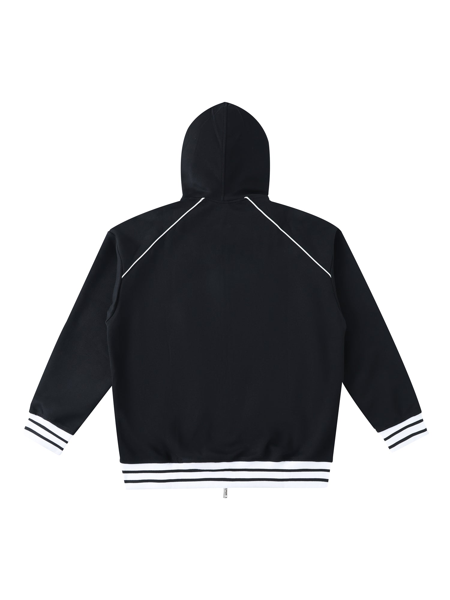 Striped Trim Hoodie