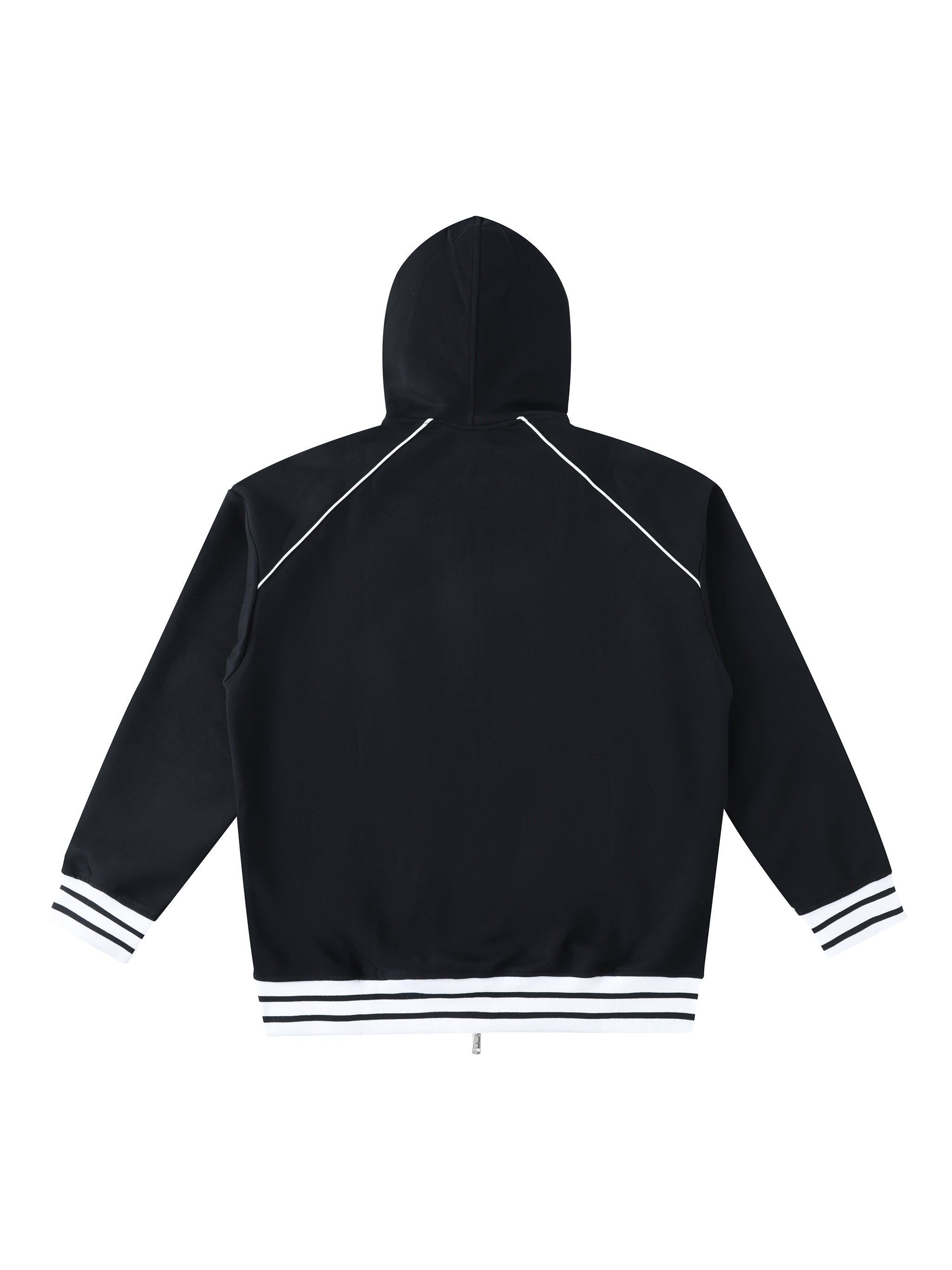 Striped Trim Hoodie