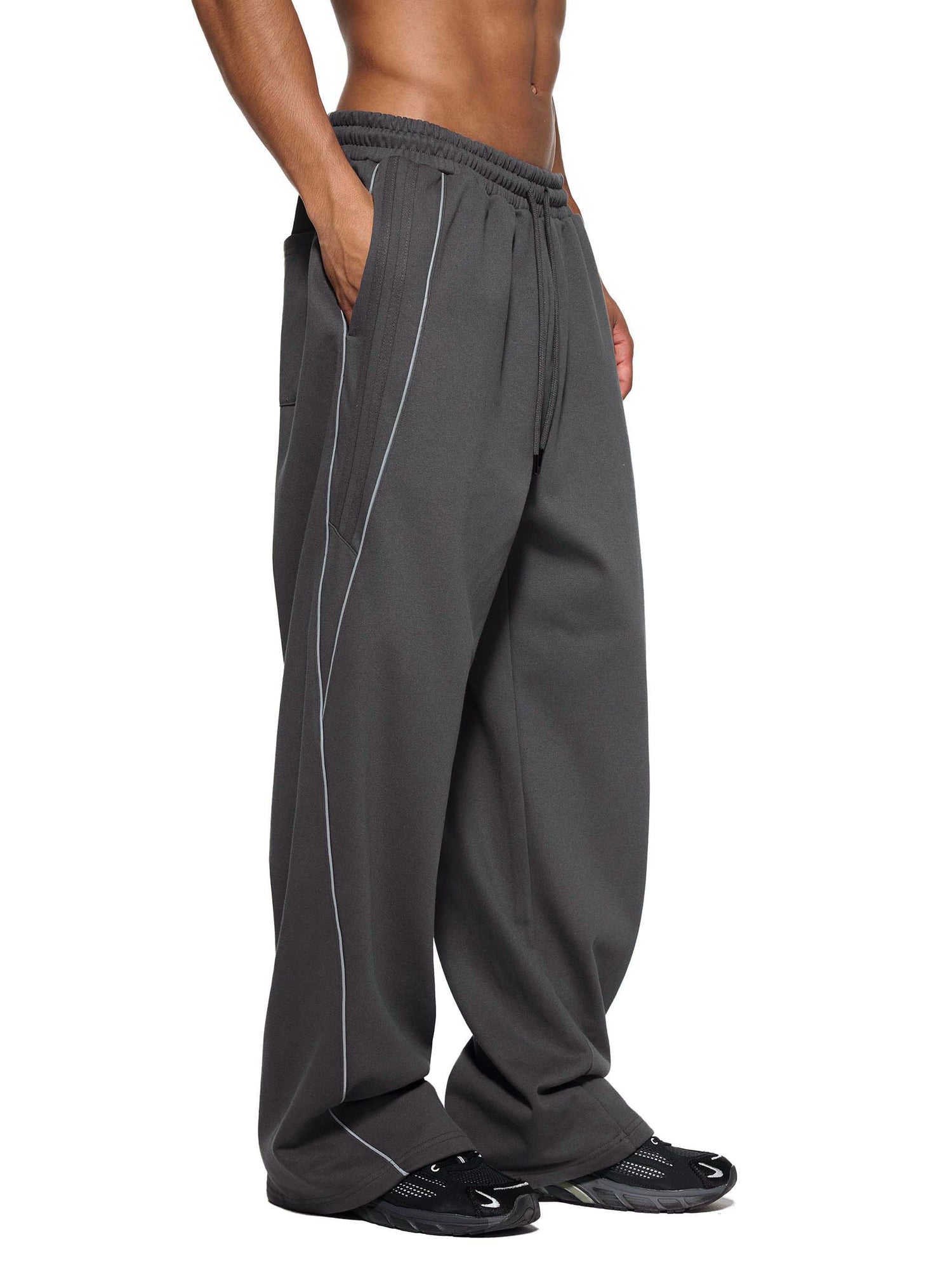 Reflection Striped Straight Sweatpants
