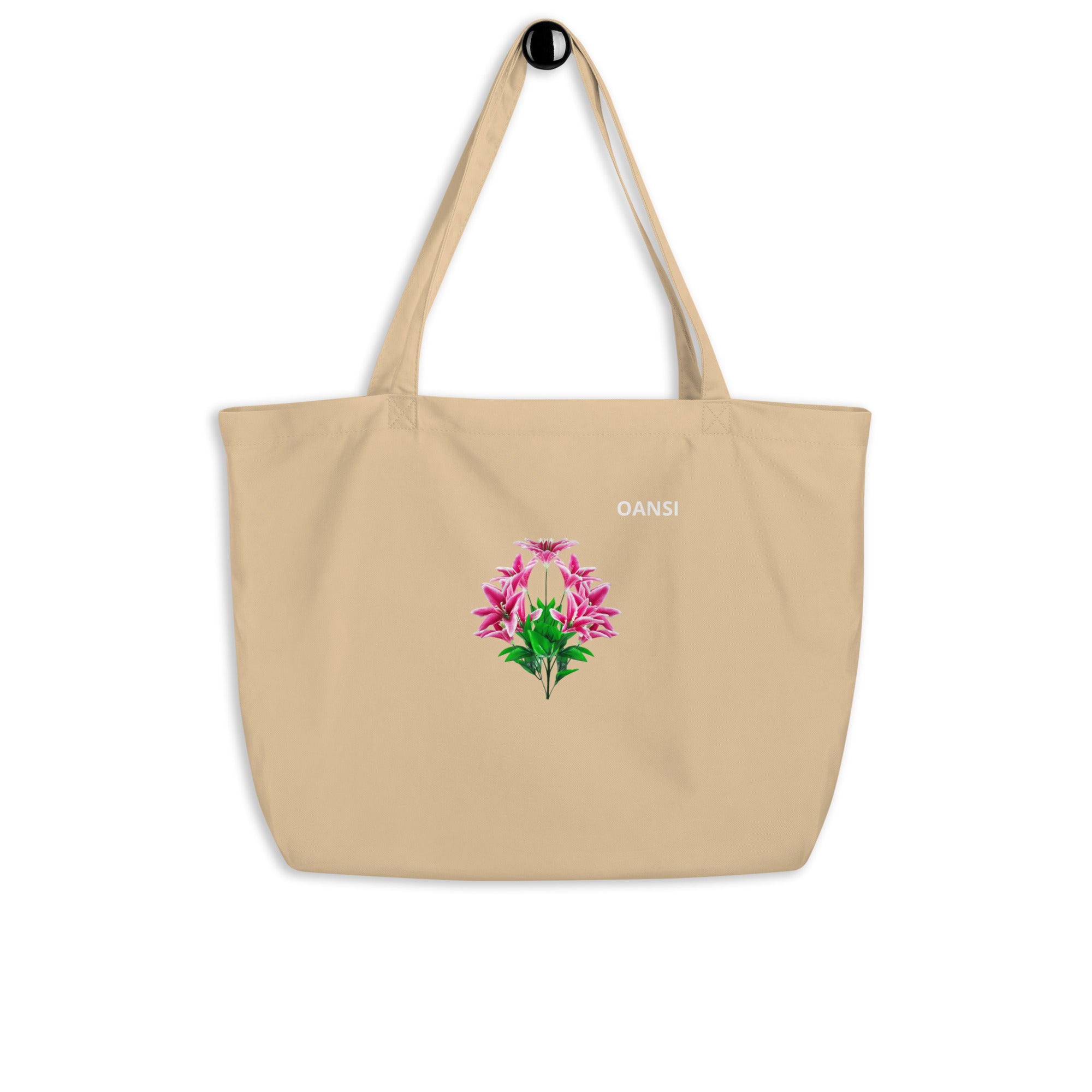 Large organic tote bag